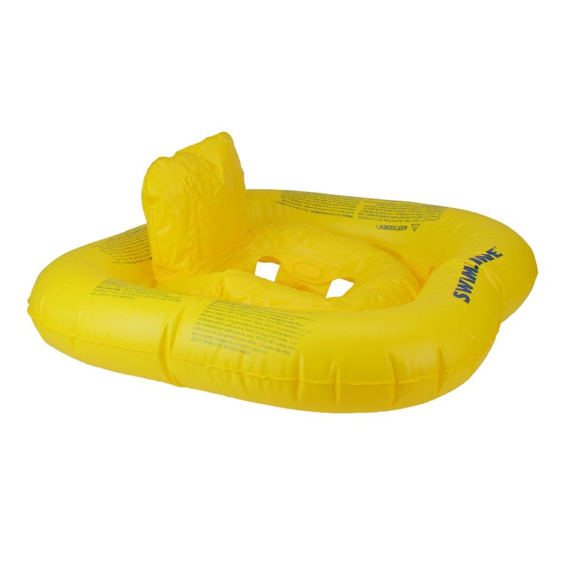 Swimline 52" Inflatable Children's 1-Person Swimming Pool Baby Seat Float - Yellow, 2 of 5