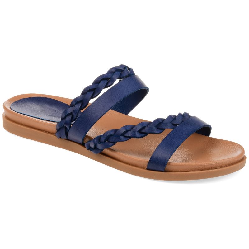 Journee Collection Womens Colette Slide Flat Sandals, 1 of 10