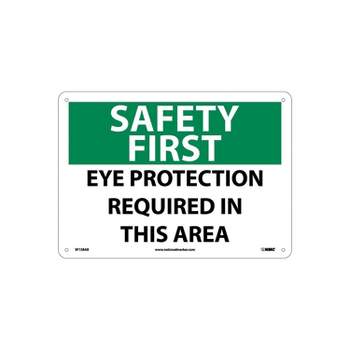 Safety First Sign - First Aid Station - 10 X 14 OSHA Safety Sign