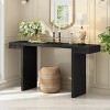 60" Modern Console Table with Geometric Legs and Wide Tabletop, Entryway or Sofa Table for Hallway or Living Room -3irtyhousy - 3 of 4