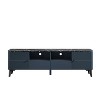 70" Modern Storage TV Stand Cabinet Features Premium Faux Marble Countertop TVs up 75" - Festivo - image 3 of 4