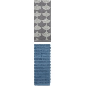 REGALWOVEN Cotton Hand Towels for Bathroom Hand Face Gym Spa 14" x 30"/13" x 29" 2 Pcs - 1 of 4