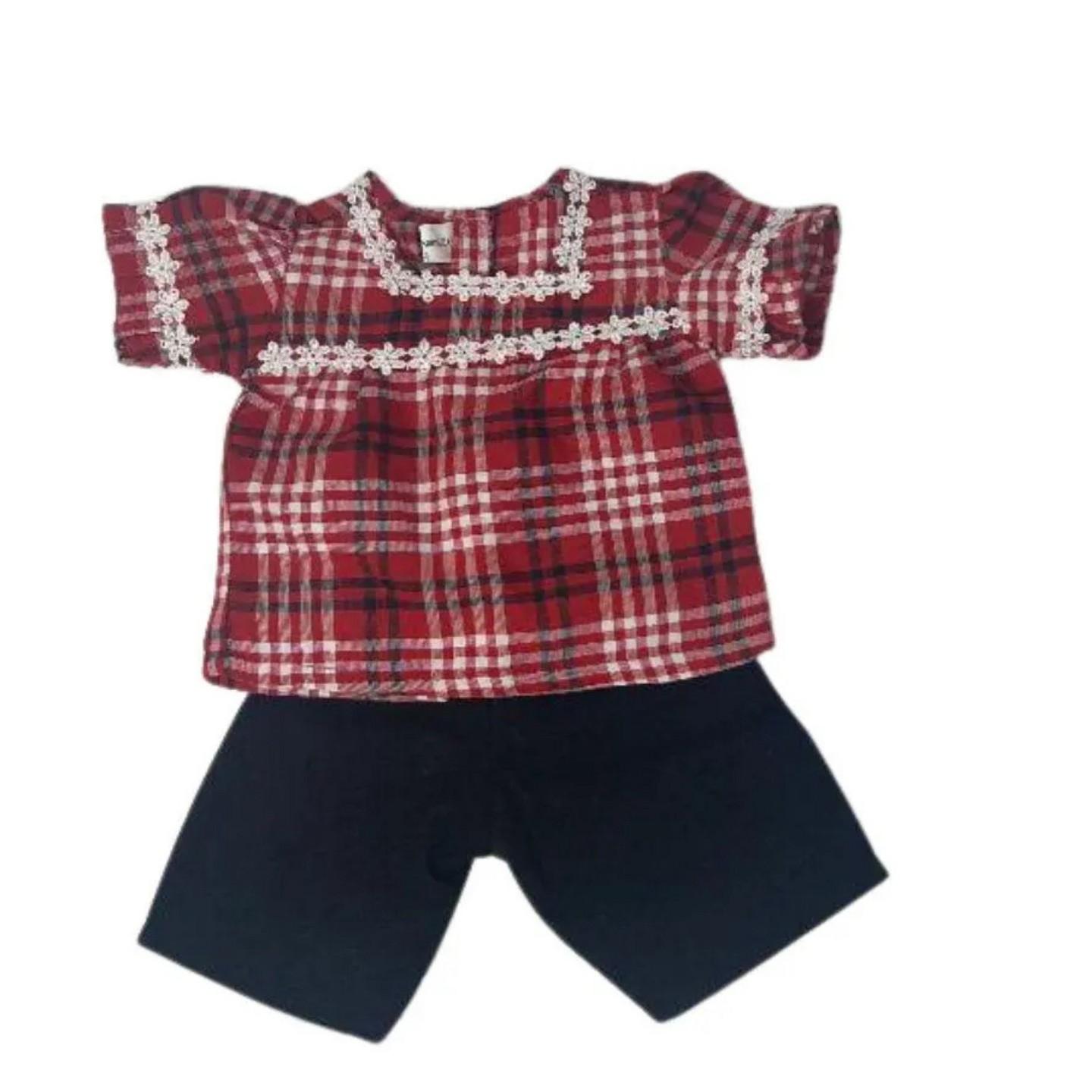 Детские аксессуары для кукол Doll Clothes Superstore Red, White & Black Shirt and Shorts Outfit for 18 Inch Girl Dolls, цвет: Красный — фото 1