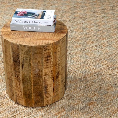 Handmade Light Brown and Beige Jute Rectangle Area Rug 5' x 7'