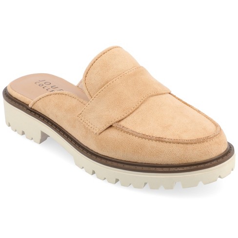 Journee Collection Womens Lucie Tru Comfort Foam Slip On Almond Toe Loafer  Flats : Target