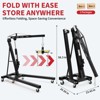 2-Ton Folding Engine Hoist 4400 Lb Capacity Hydraulic Shop Crane W/ Telescoping Boom 6 Wheels for Automotive Repair - 4 of 4