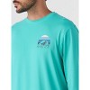 Hang Ten Tidal Long Sleeve Sun Tee Green- Small - 4 of 4