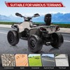 Jojoka 4 Wheel Kids ATV, Bombardier Licensed 4WD Electric ATV, 12V Ride On Toy Car w/4X200W Motors, 2-Seater - 4 of 4