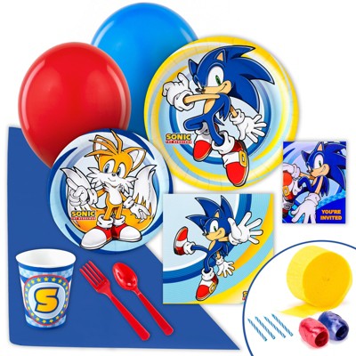 Birthday Express Sonic The Hedgehog Party Supplies - Value Party Pack for 8 Guests