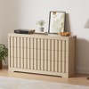 Fluted 6-Drawer Bedroom Dresser ¨C Modern Handleless Wooden Chest with Deep Storage, TV Stand & Clothes Organizer , Hallway (Natural Oak) - 4 of 4