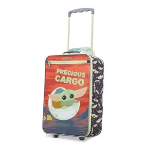 American Tourister Kids' Star Wars The Child Softside Upright Carry On Spinner Suitcase - 1 of 4