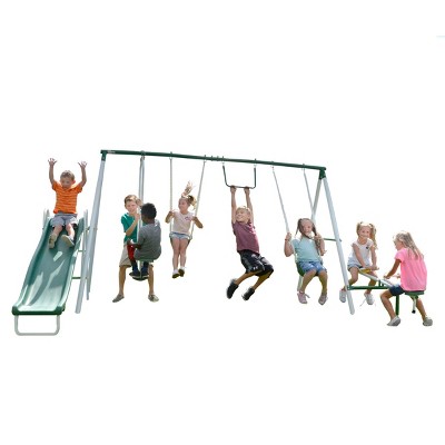 Sportspower Brighton Wood 2 Swings And 1 Bow Style Swing Set : Target