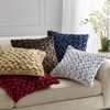 FONTOI 20"*20" Ruched Decor Bed Pillow,Decorative Square Pillows for Bed Couch Sofa, Gold, 20"*5"*20" - 2 of 4