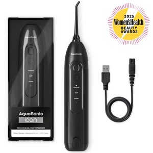 AquaSonic Icon Electric Water Flosser - 150ml Tank, Cordless Rechargeable, Waterproof, Portable Oral Irrigator - 1 of 4