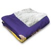 NBA Los Angeles Lakers Lebron James Silk Touch Faux Shearling Throw Blanket 50 x 60 inches - 4 of 4