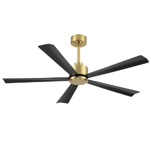 Airsurfer 52 inch 5 Blade Ceiling Fans with No Light and Remote Control - 1 of 4