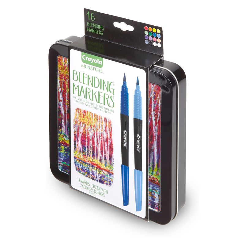 Crayola 16ct Blending Marker Kit with Case, 3 of 12