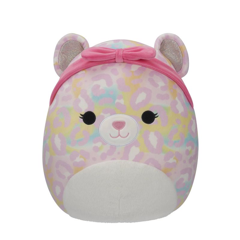 Squishmallows 12&#34; Michaela Pink Rainbow Leopard with Pink Headband, 1 of 12