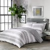 King Ziggy Reversible Duvet Cover Set White - City Scene: Cotton, OEKO-TEX Certified, Includes 2 Shams - 4 of 4