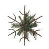 Transpac Artificial 20 in. Multicolor Christmas Twig and Poinsettia Star Decor - 3 of 4