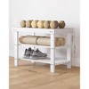 SONGMICS Bamboo Shoe Rack Bench, 3-Tier Shoe Storage Organizer  Shelf  Holder Home Entryway Hallway - image 3 of 4