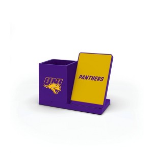 NCAA Northern Iowa Panthers Wireless Charging Pen Holder: ABS Device Stand - 1 of 3