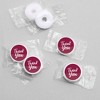 Big Dot of Happiness Burgundy Elegantly Simple - Guest Party Favors Round Candy Sticker Favors - Labels Fits Chocolate Candy (1 sheet of 108) - 3 of 4