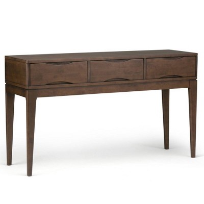 54" Pearson Solid Hardwood Console Sofa Table Walnut Brown - WyndenHall