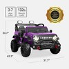 Best Choice Products Kids 24V 2-Seater Electric Ride-On Car Truck w/ Parent Control, Bluetooth, LED Lights - 2 of 4