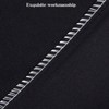 Luxury black satin pillowcases with hidden zipper, 20x36 inches, for hair and skin. - 4 of 4
