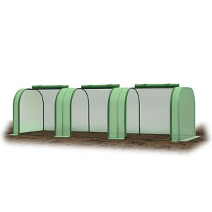 Greenhouses for Outdoors Heavy Duty, Portable Fast-up Plant Greenhouses, Large Walk in Green Houses for Outside with Roll-Up Door & Reinforced Frame - 1 of 4