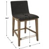 Uttermost Klemens, Chocolate Brown, Counter Stool - 3 of 4