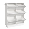 Maliang Shoe Cabinet with Arched Doors and Drawer, Adjustable Shelves for Entryway, Living Room - 3 of 4