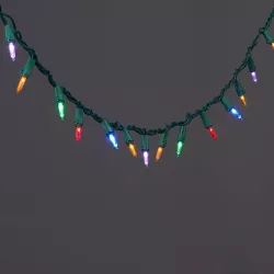 200ct LED Smooth Mini String Lights Spool Multicolor with Green Wire - Wondershop™