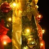 Artificial Christmas Tree Green, Warm White, Red, Gold PVC, Metal vidaXL - 3 of 4