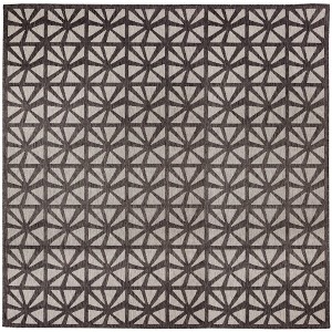 Liora Manne Carmel  Indoor/Outdoor Rug  Black.. - 1 of 4