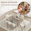 YOOCOZZ 7-Piece Retro Dining Set with Table & 6 Chairs - 4 of 4