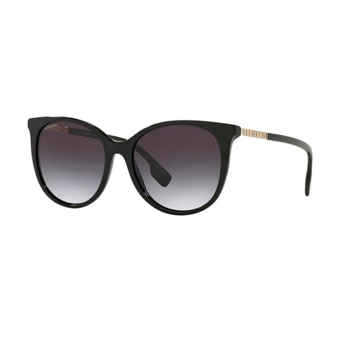 Burberry Be 4333f 30018g Womens Cat-eye Sunglasses Black 55mm : Target