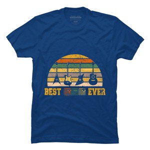 Men's Design By Humans Best Guitar Dad Ever Music Guitar Chord By BaoMinh T-Shirt - 1 of 2