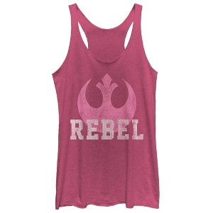 Women's Star Wars The Force Awakens Rebel Racerback Tank Top - 1 of 3