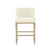 TOV Furniture Lisa Pleated Velvet Counter Stool by Inspire Me! Home Decor - 3 of 4