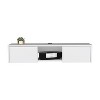 Vynxaria Adel Floating TV Stand, Sleek Wall-Mounted Console with 2-Doors, White - 4 of 4