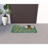 HomeRoots 18" X 30" Beige and Green Coir Bees Outdoor Door Mat - 2 of 4