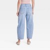 Women's Mid-Rise Barrel Leg Ankle Jeans - Universal Thread™ - 2 of 3