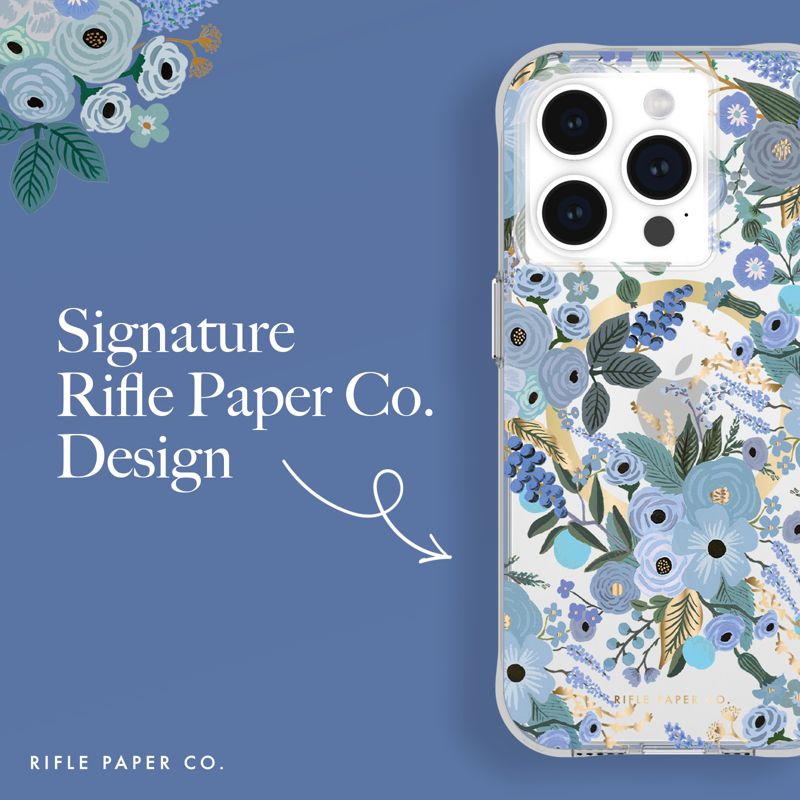 Rifle Paper Co. Apple iPhone 15 Pro MagSafe Compatible Floral Case, 3 of 8
