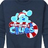 Boys' - Blue's Clues & You! - A Blue Christmas Graphic Long Sleeve Fleece Sweatshirt - 2 of 4
