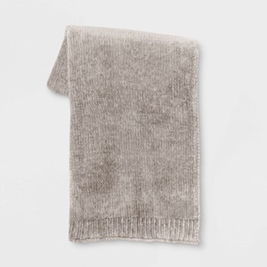 50"x60" Shiny Chenille Throw Blanket - Threshold™ - 1 of 3