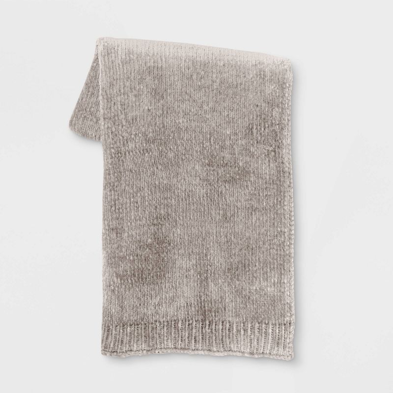 50"x60" Shiny Chenille Throw Blanket - Threshold™, 1 of 8