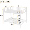 Bellemave Full over Full Metal Bunk Bed for Teens & Adults, Space-Saving, Durable White Frame, Noise-Reducing, Under-Bed Storage, Easy Assembly - 2 of 4