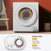 ROVSUN 110V Portable Clothes Dryer, Laundry Front Load Tumble Dryer Machine with Stainless Steel Tub & Simple Control Knob for Apartment, Dorm, 850W - 4 of 4